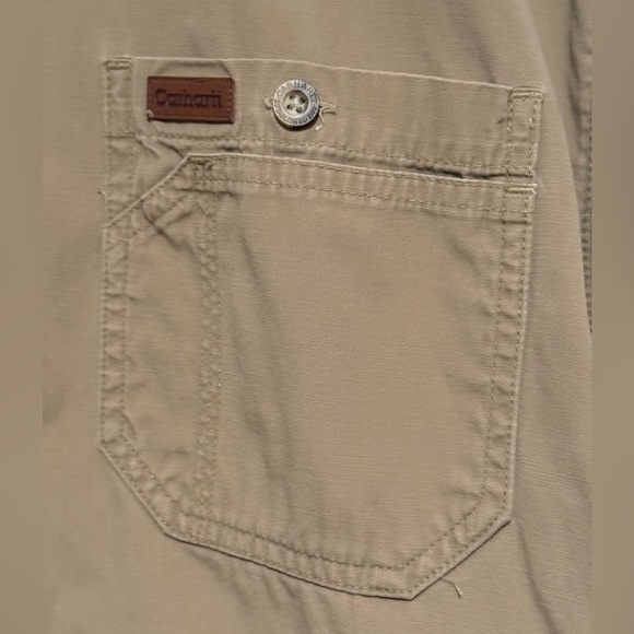 Carhartt Men's Sz XL Rugged Flex Relaxed Fit Midweight Canvas Short-Sleeve Shirt - Picture 5 of 8